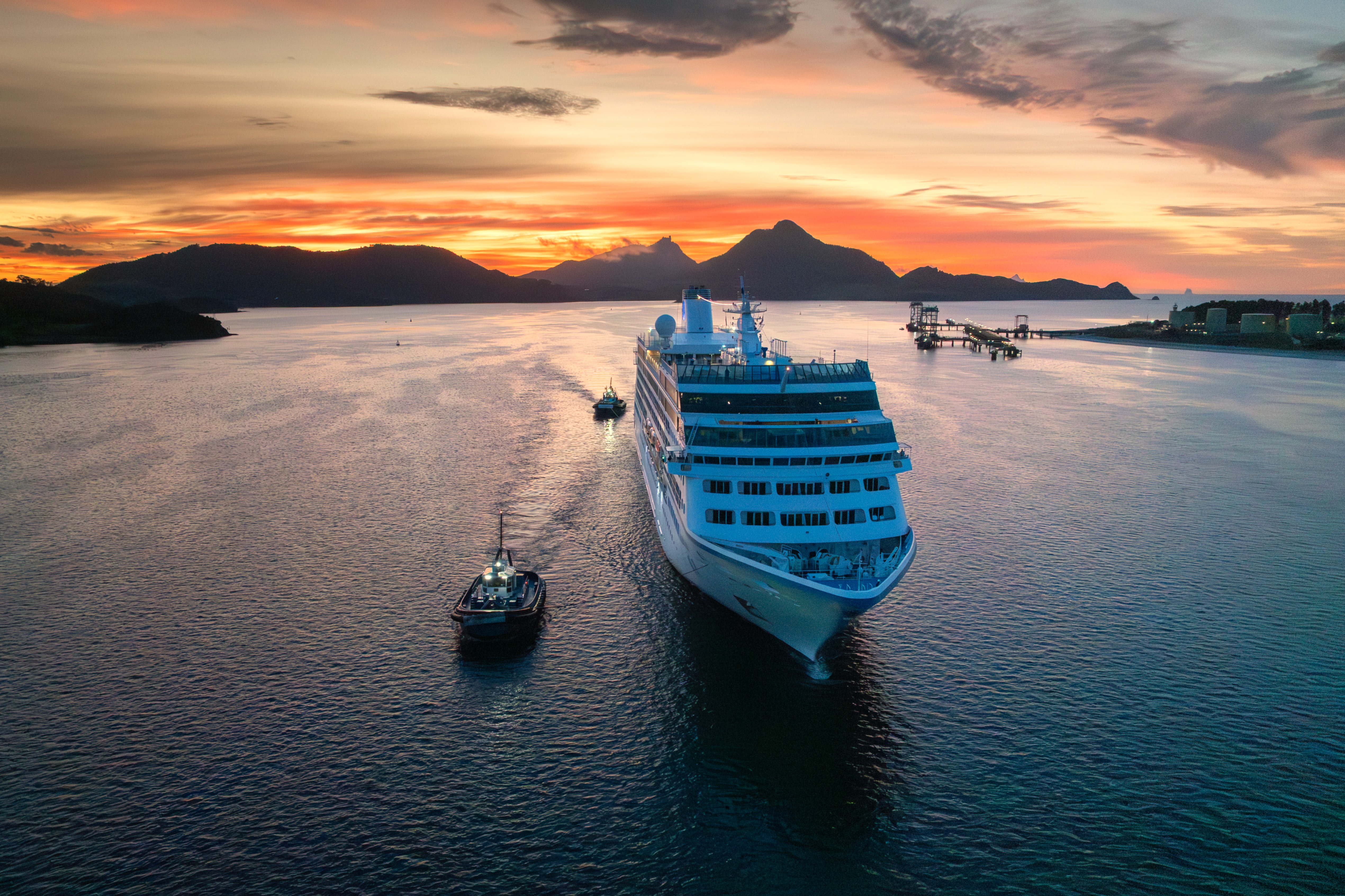 Cruise Entrance Sunset